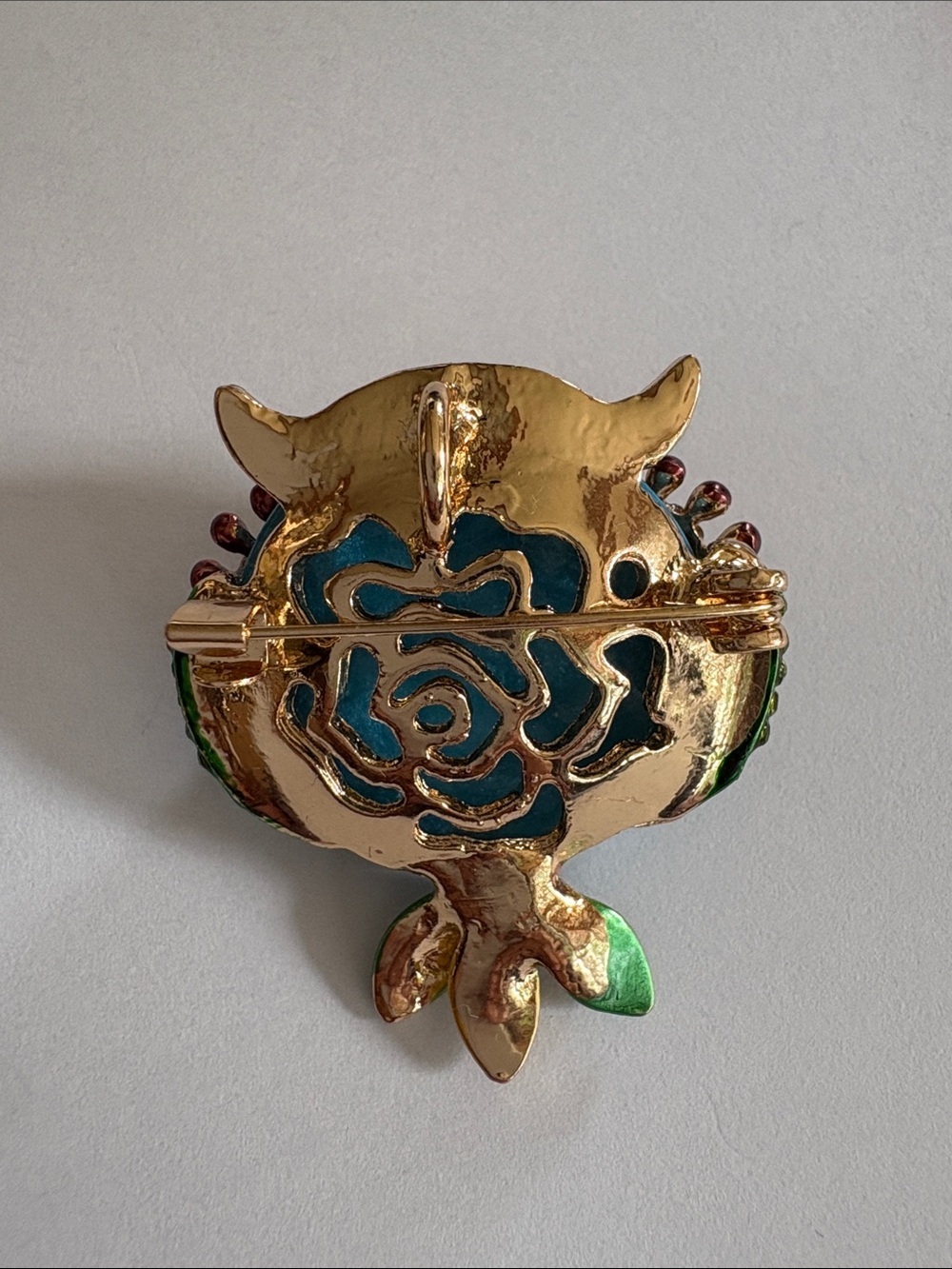 Colorful Owl Brooch/Pendant - Picture 3 of 3